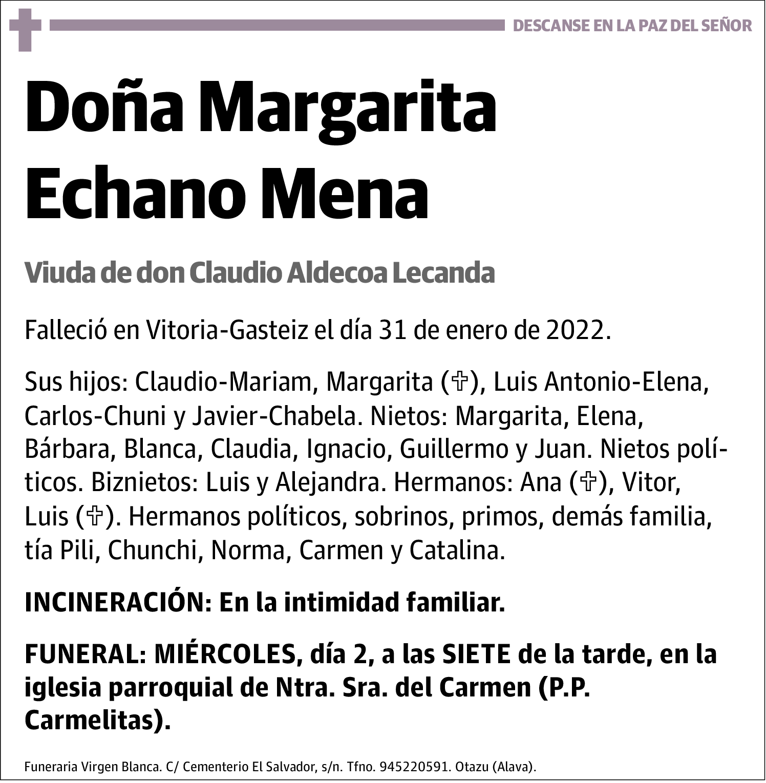 Margarita Echano Mena