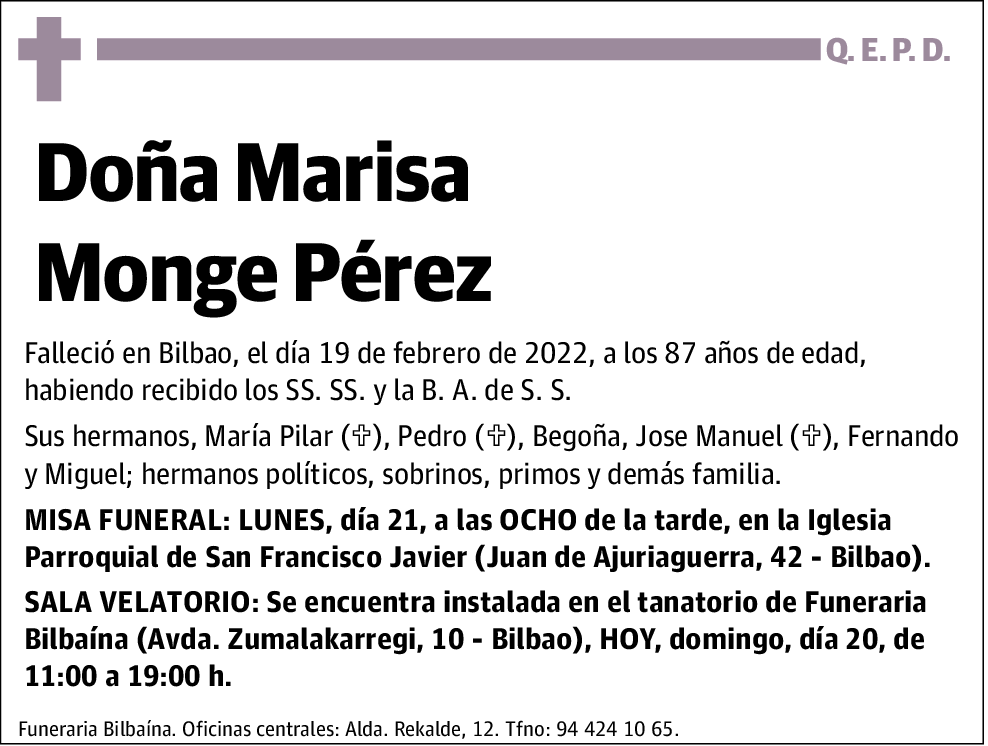 Marisa Monge Pérez