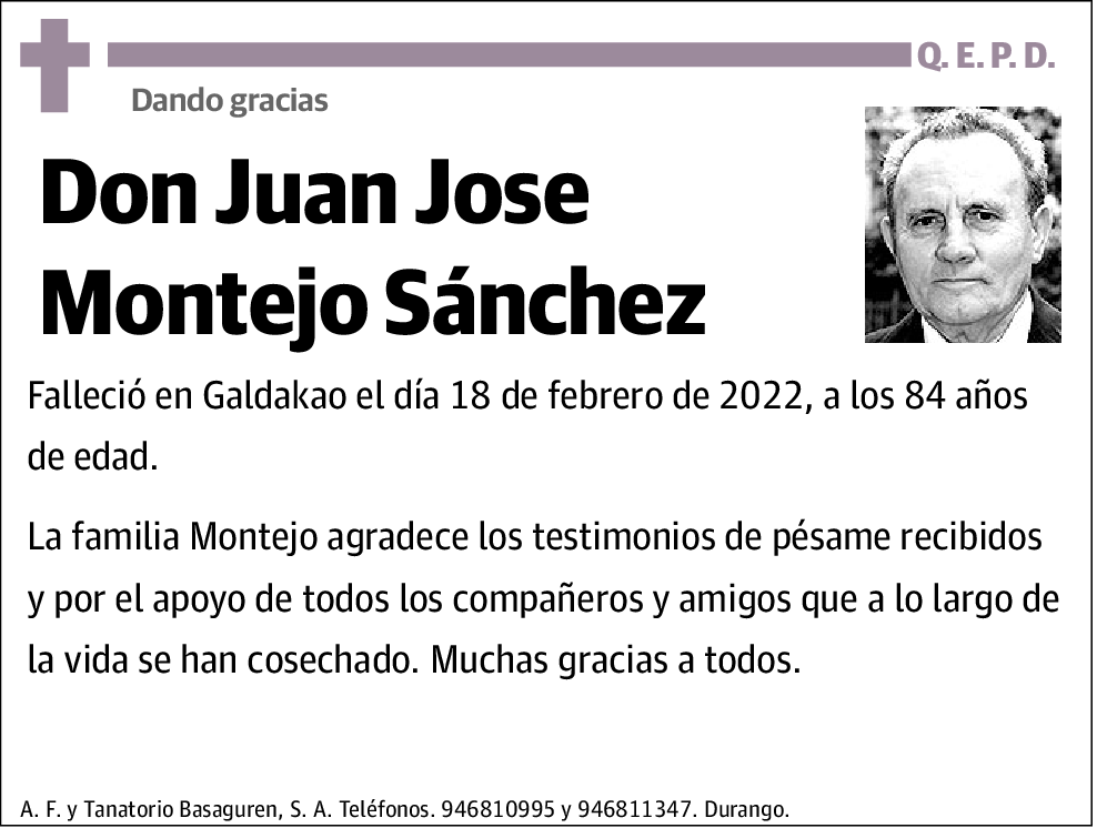 Juan Jose Montejo Sánchez
