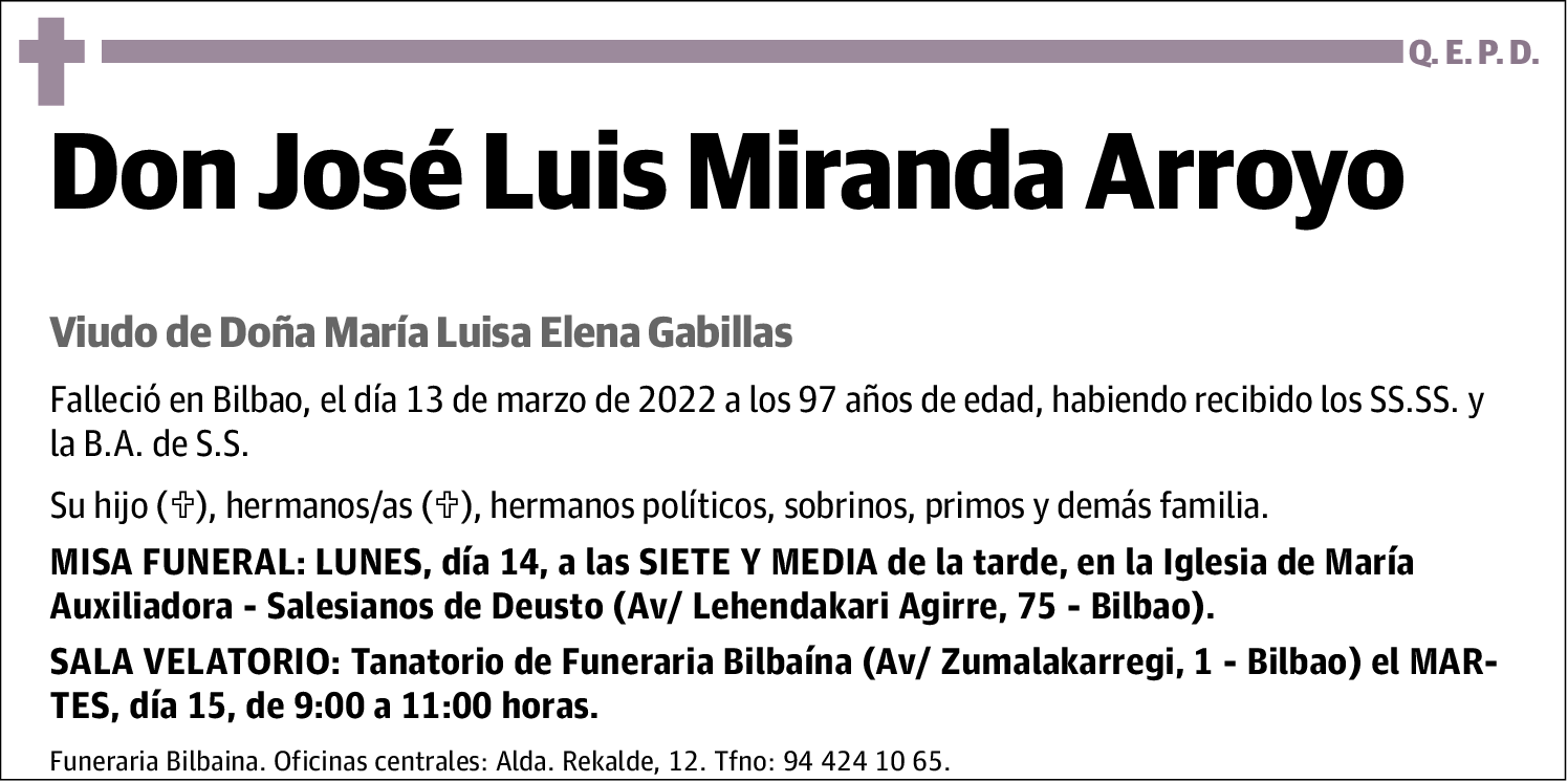 José Luis Miranda Arroyo