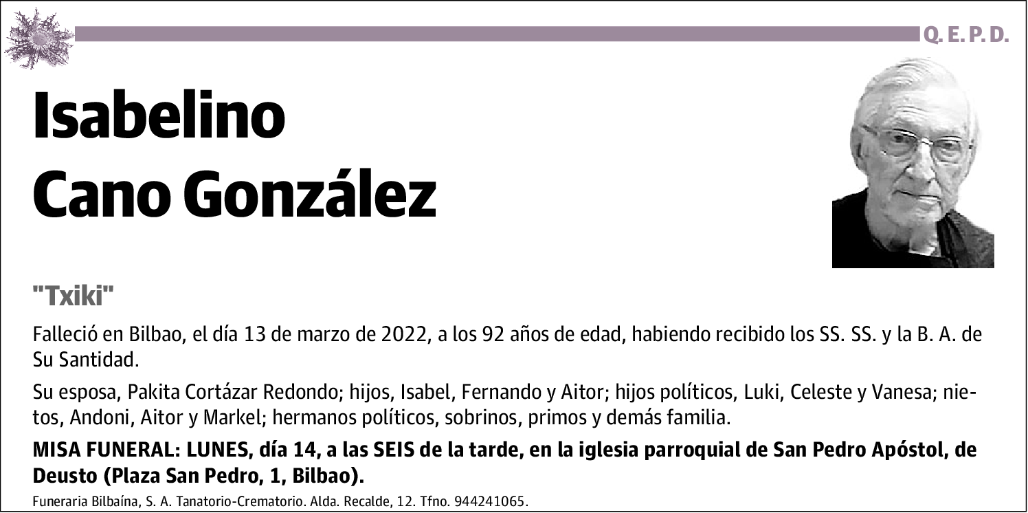 Isabelino Cano González