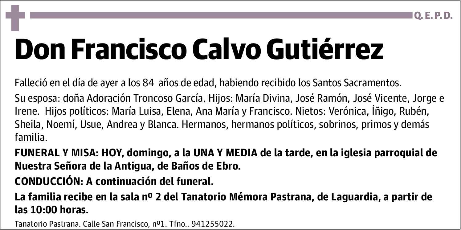 Francisco Calvo Gutiérrez