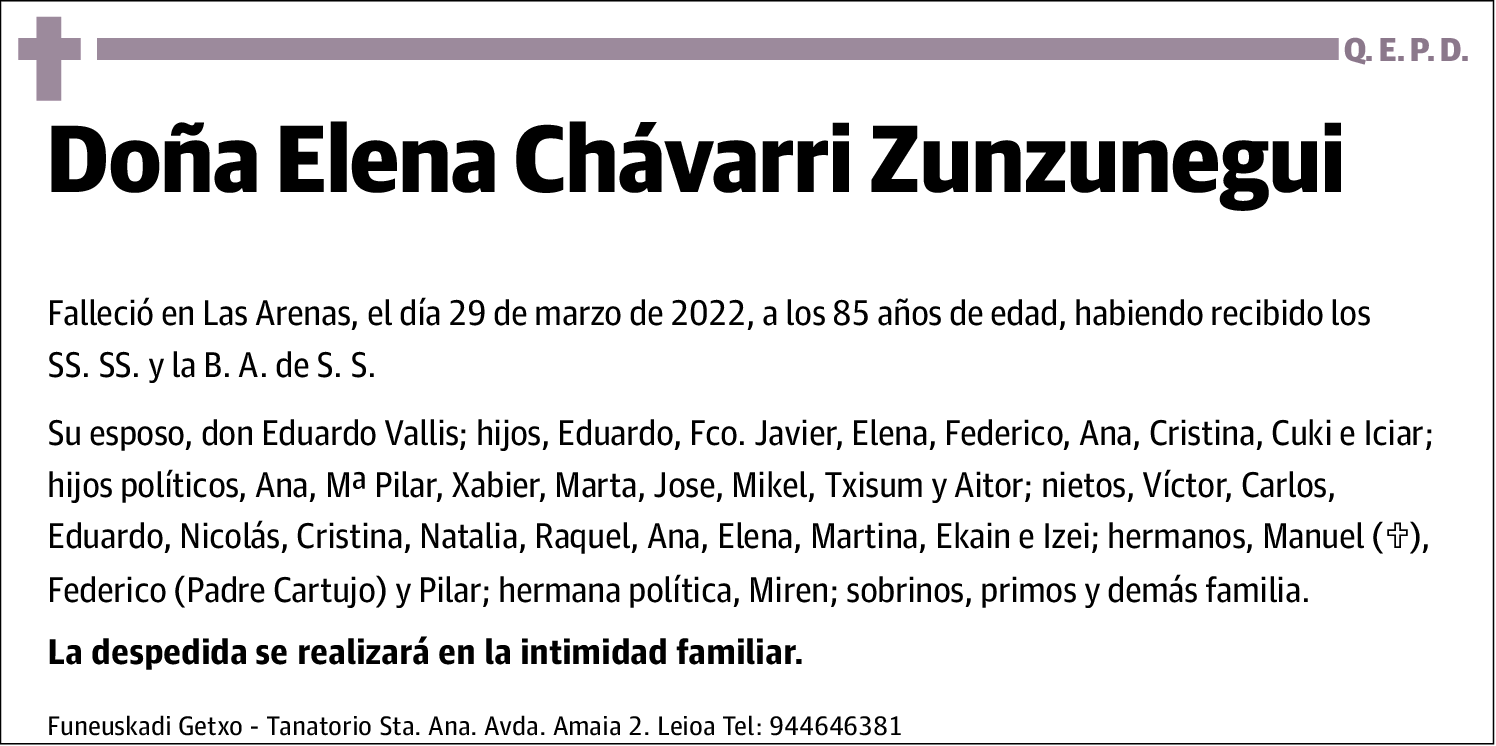 Elena Chávarri Zunzunegui