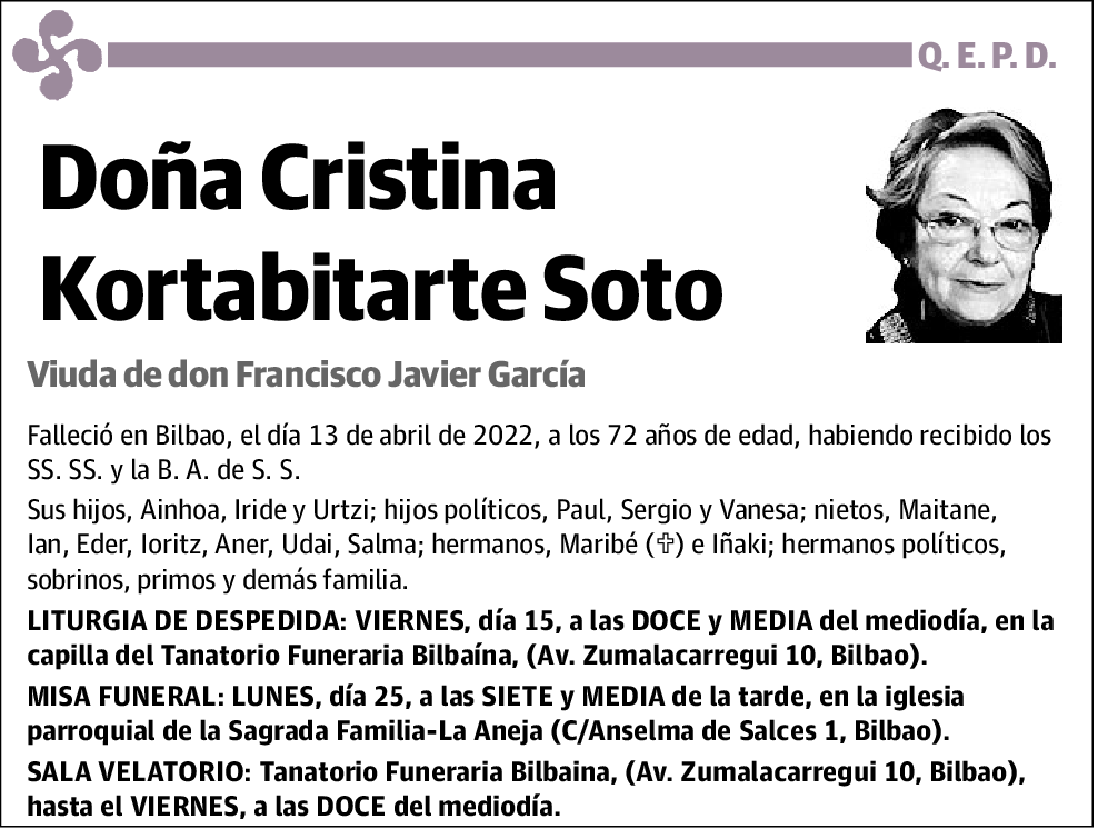 Cristina Kortabitarte Soto