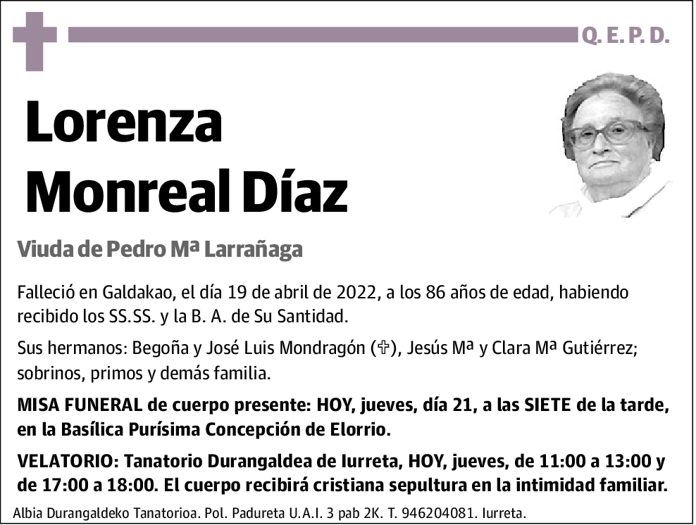 Lorenza Monreal Díaz