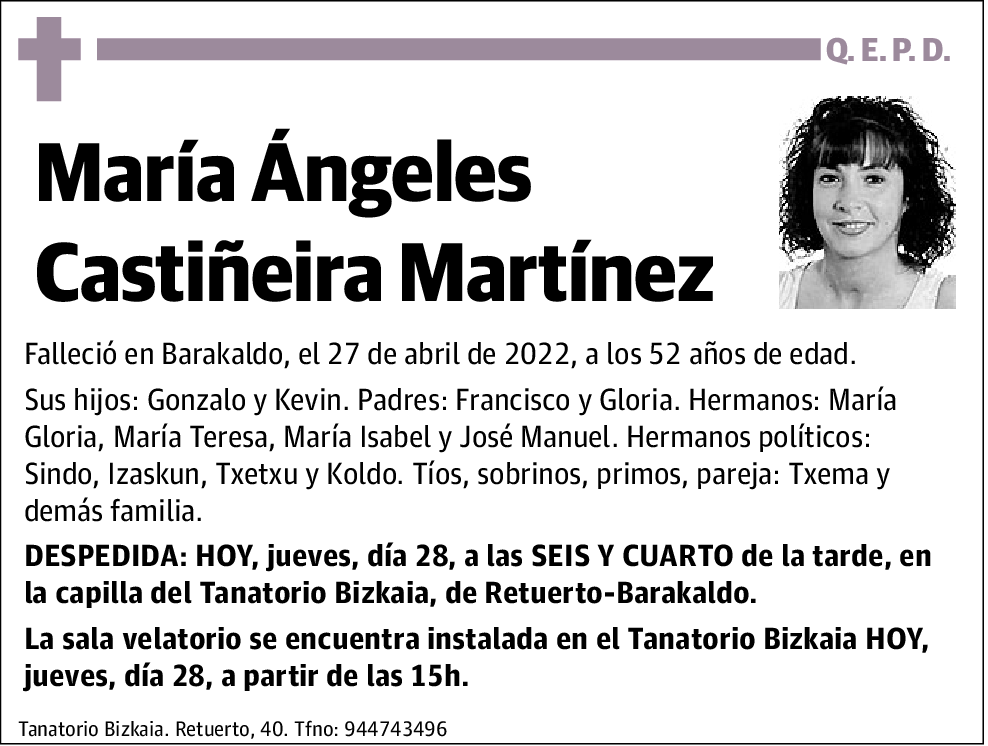 María Ángeles Castiñeira Martínez