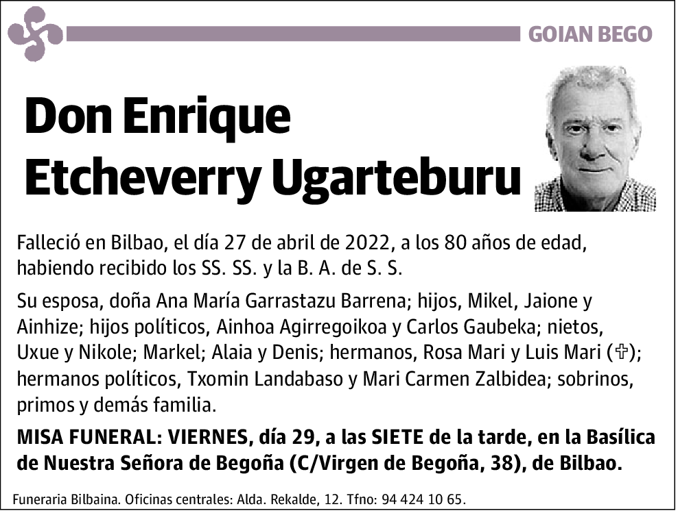 Enrique Etchevarry Ugarteburu