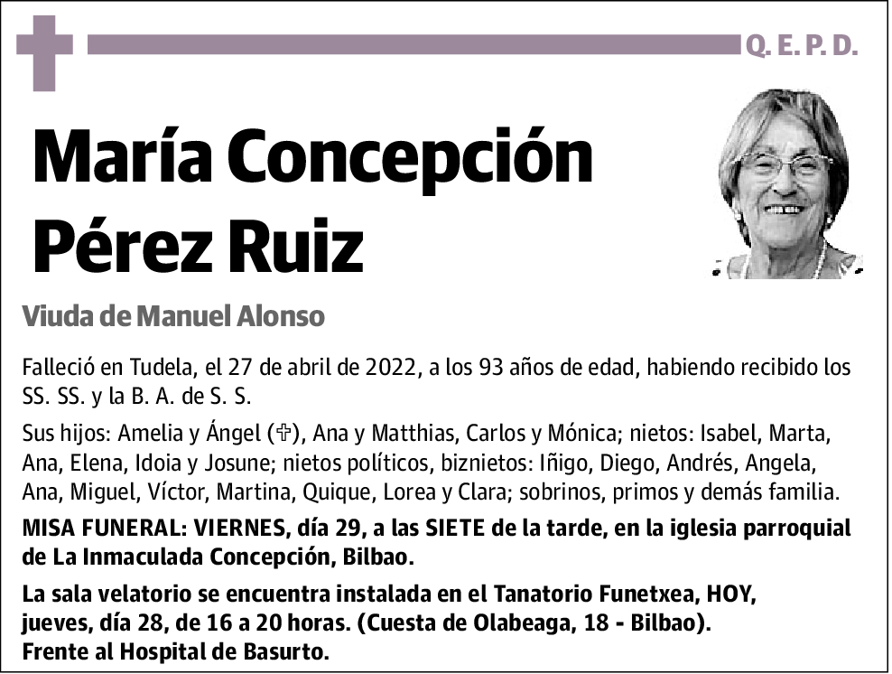 María Concepción Pérez Ruiz
