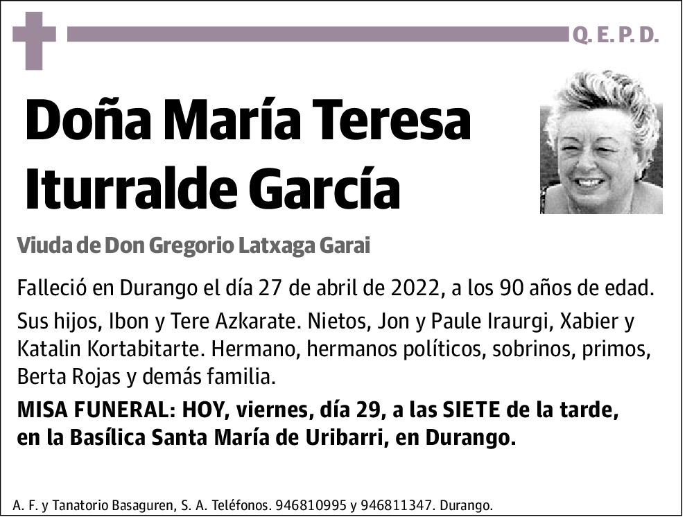 María Teresa Iturralde García