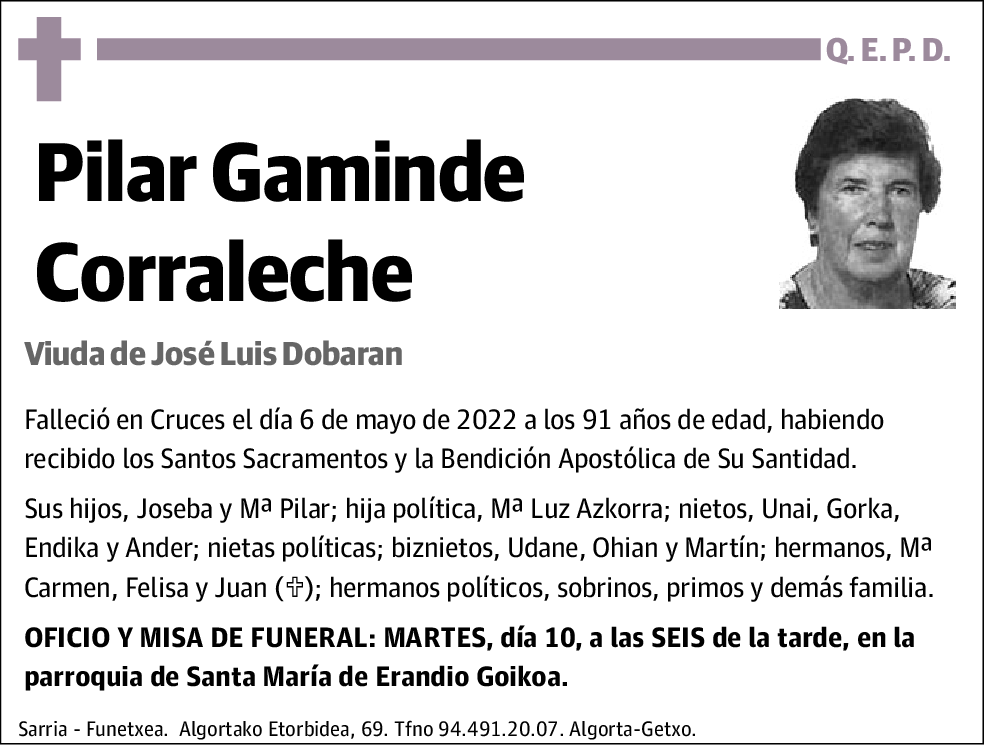 Pilar Gaminde Corraleche
