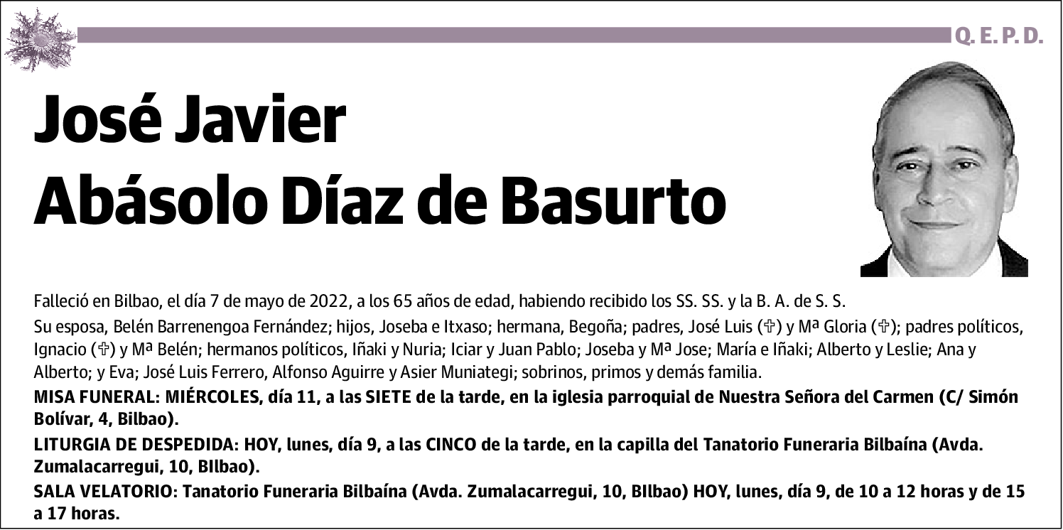 José Javier Abásolo Díaz de Basurto