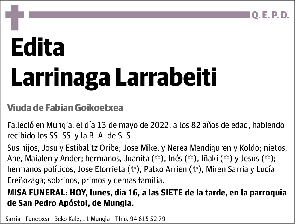 Edita Larrinaga Larrabeiti