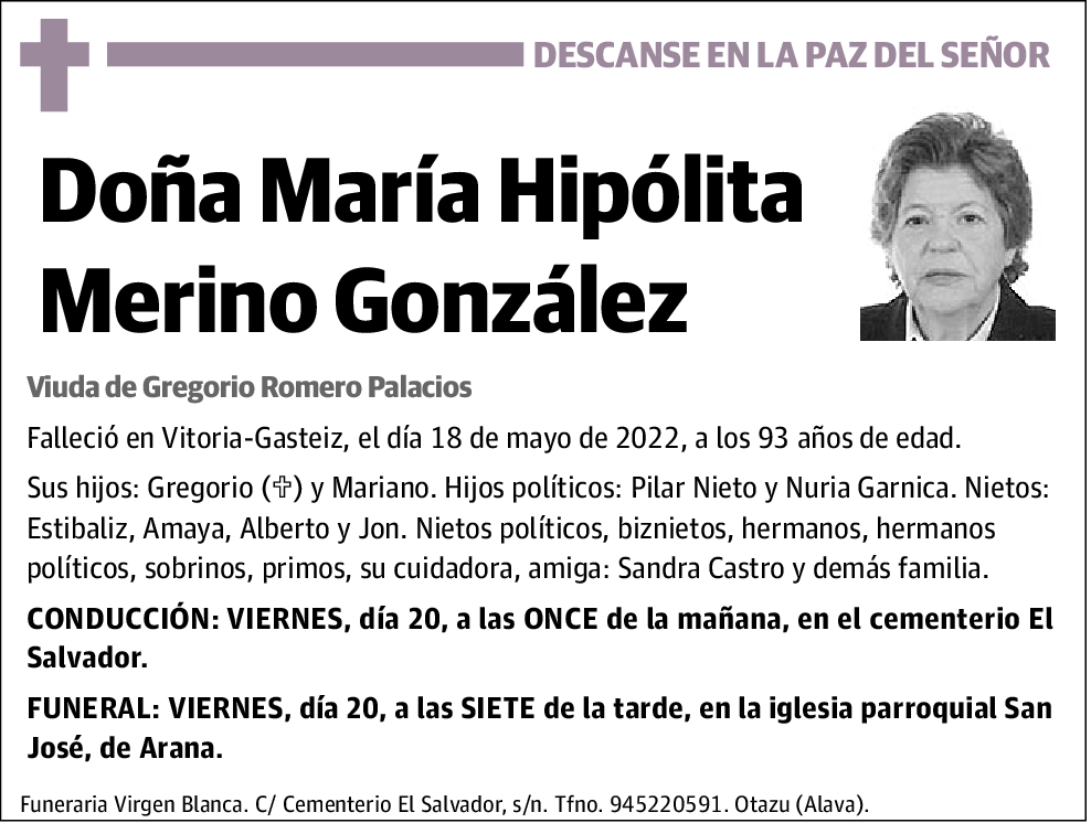 María Hipólita Merino González