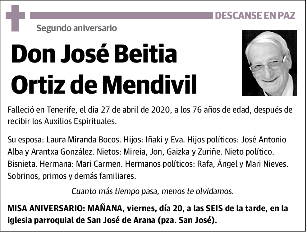 José Beitia Ortiz De Mendivil