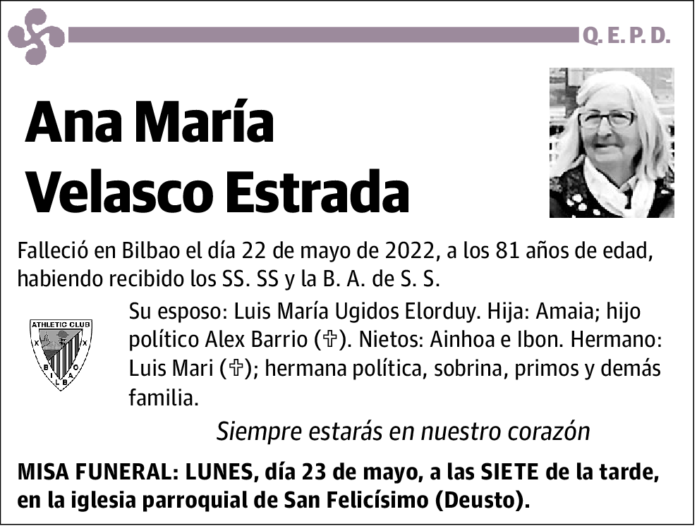 Ana María Velasco Estrada