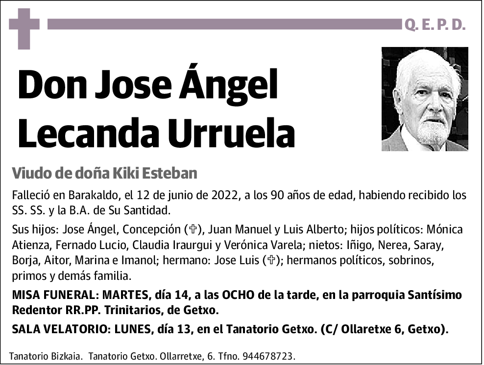 Jose Ángel Lecanda Urruela