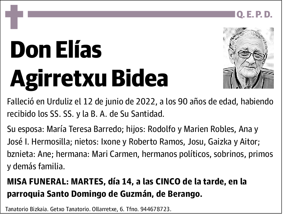 Elías Agirretxe Bidea
