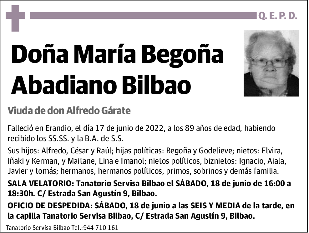 María Begoña Abadiano Bilbao