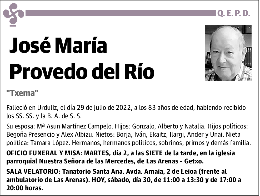 José Maria Provedo del Rio
