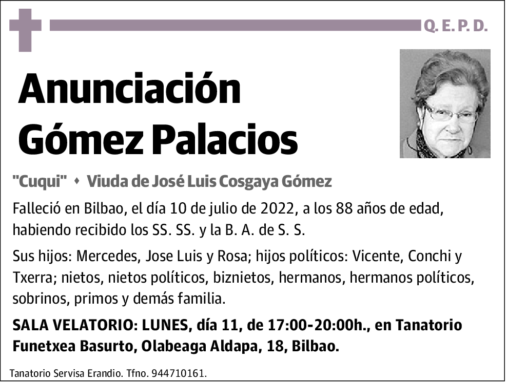 Anunciación Gómez Palacios