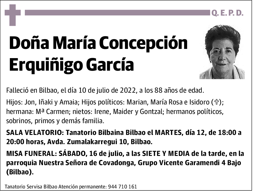 María Concepción Erquiñigo García