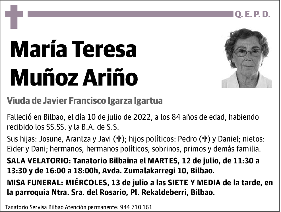 María Teresa Muñoz Ariño