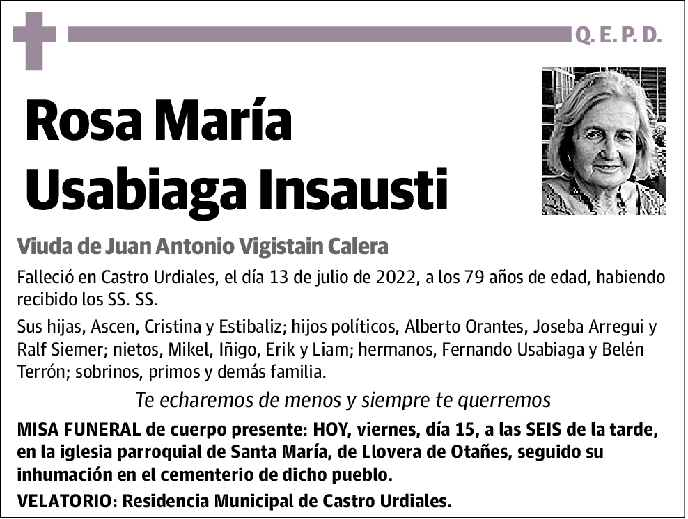 Rosa María Usabiaga Insausti