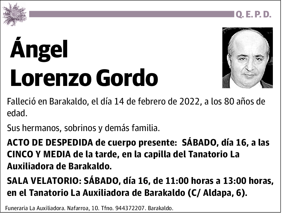 Ángel Lorenzo Gordo