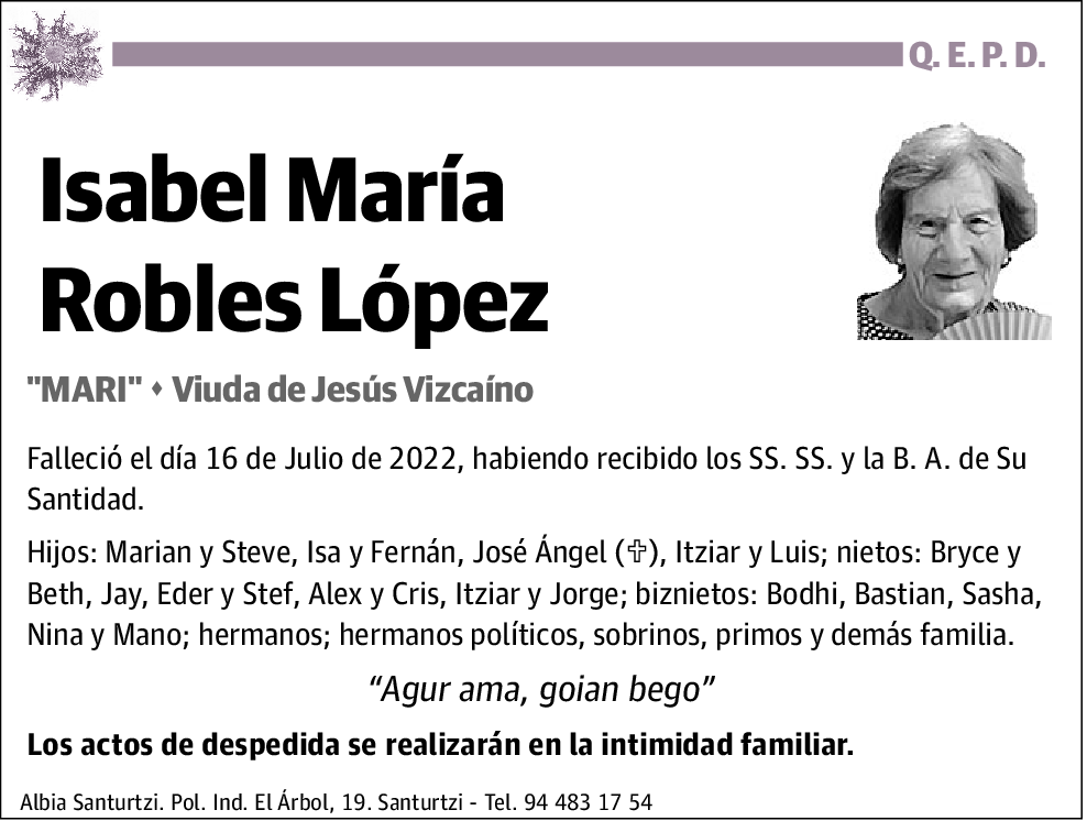 Isabel María Robles López