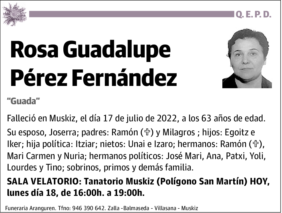 Rosa Guadalupe Pérez Fernández