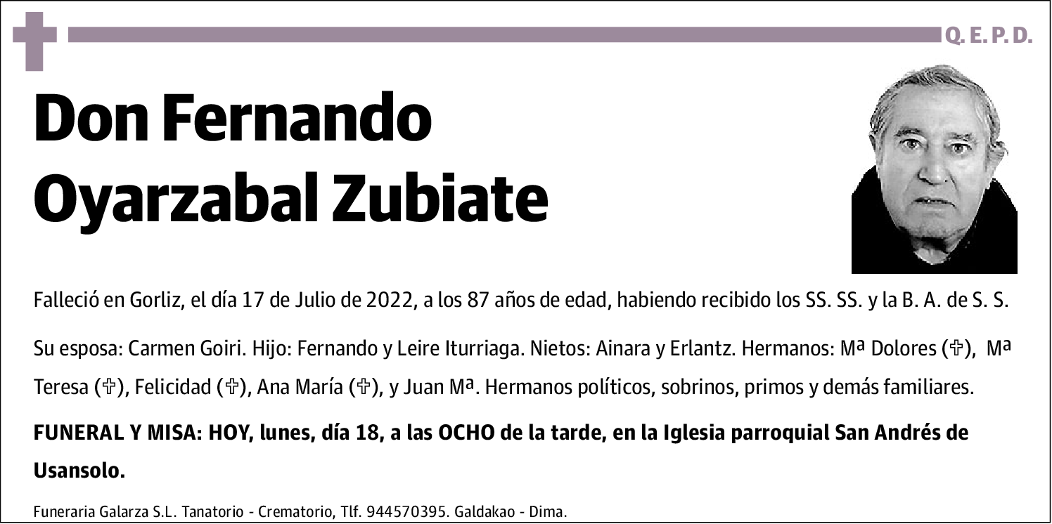 Fernando Oyarzabal Zubiate