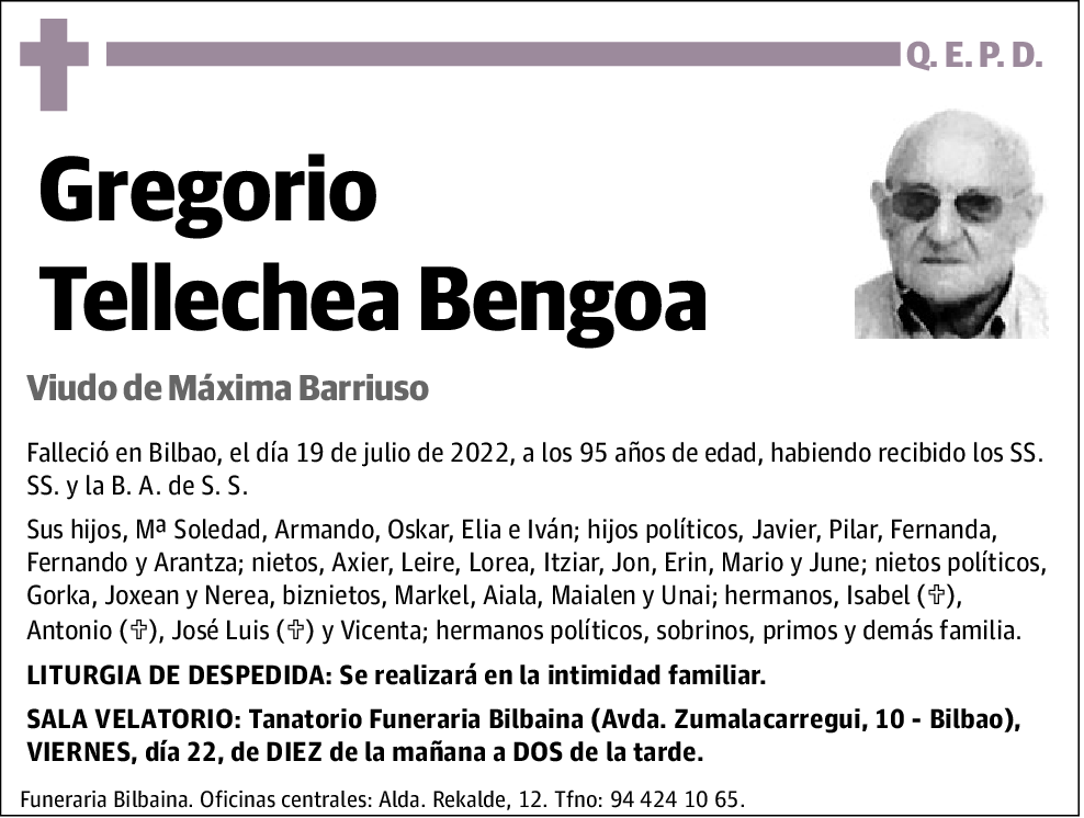 Gregorio Tellechea Bengoa