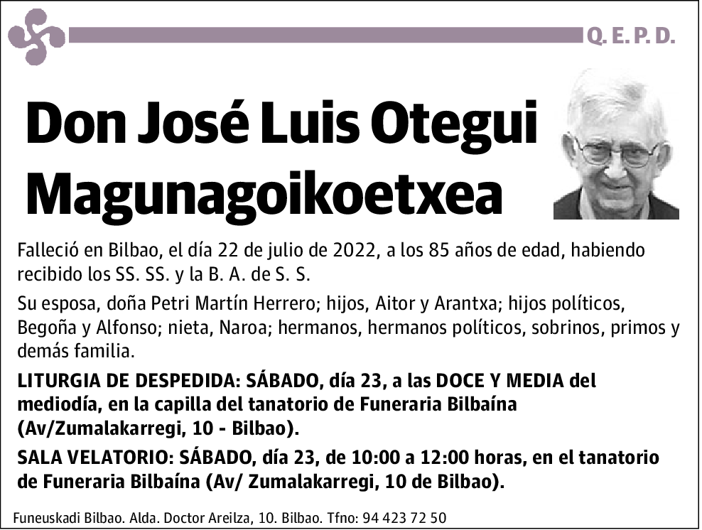 José Luis Otegui Magunagoikoetxea