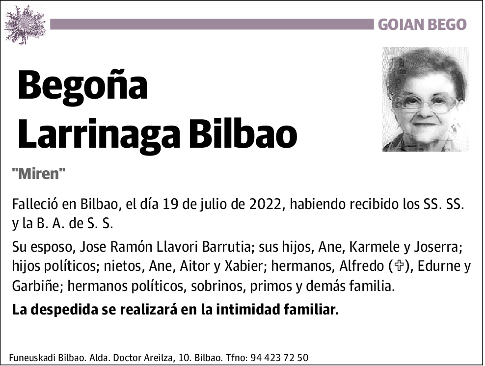 Begoña Larrinaga Bilbao