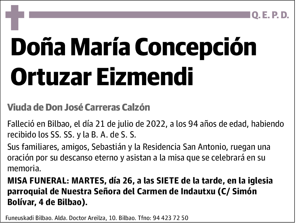 María Concepción Ortuzar Eizmendi