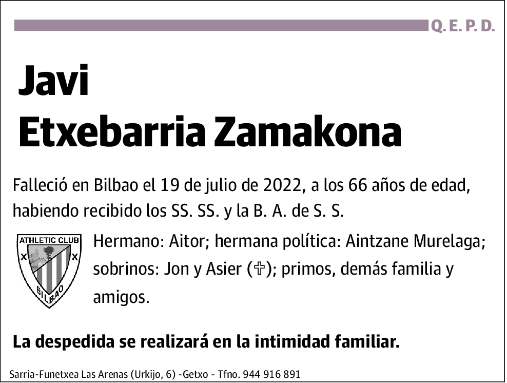 Javi Etxebarria Zamakona