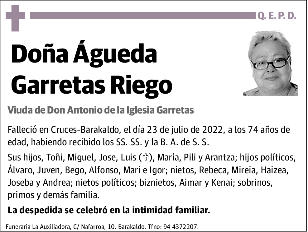 Águeda Garretas Riego