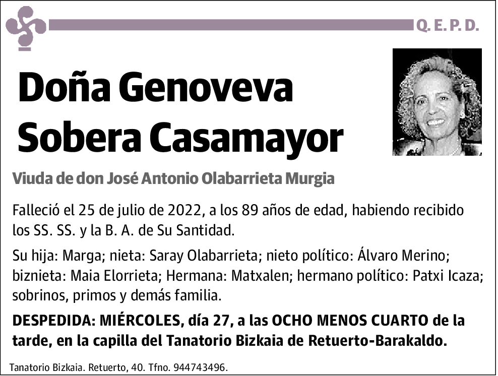 Genoveva Sobera Casamayor