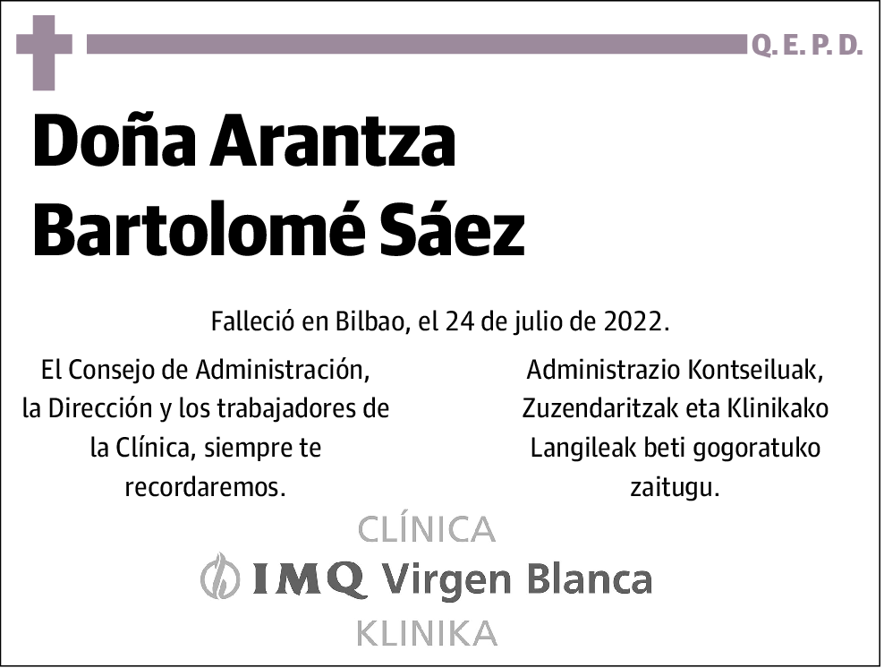 Arantza Bartolomé Sáez