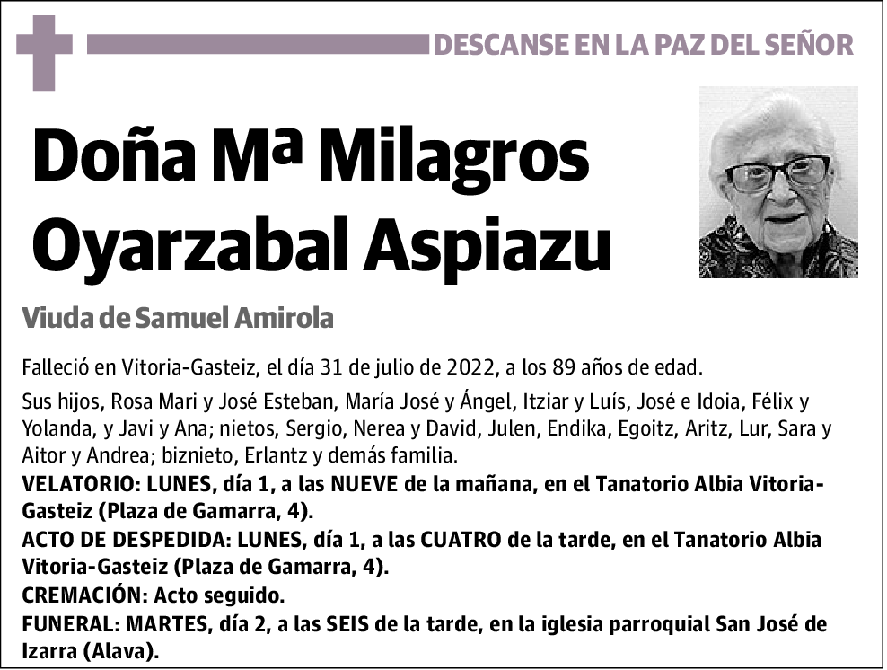 María Milagros Oyarzabal Aspiazu