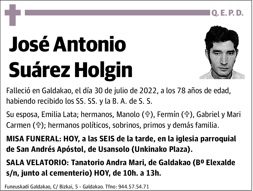 José Antonio Suárez Holgin