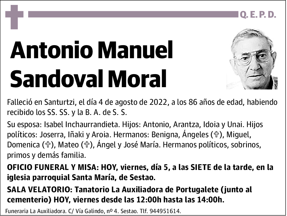 Antonio Manuel Sandoval Moral