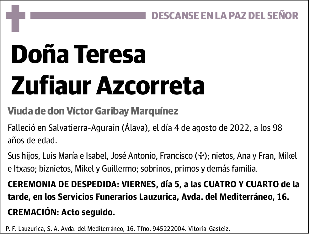 Teresa Zufiaur Azcorreta