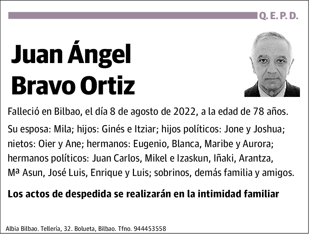 Juan Ángel Bravo Ortiz