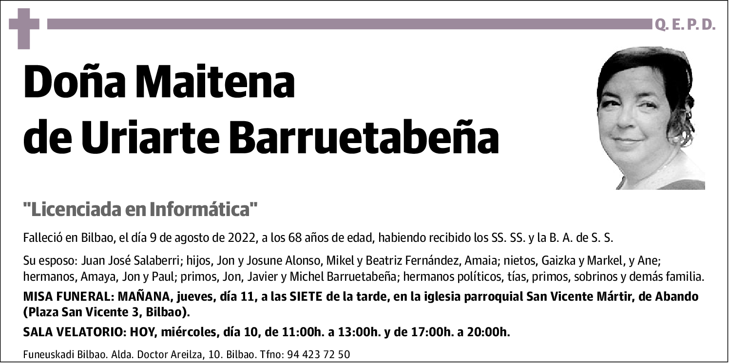 Maitena de Uriarte Barruetabeña
