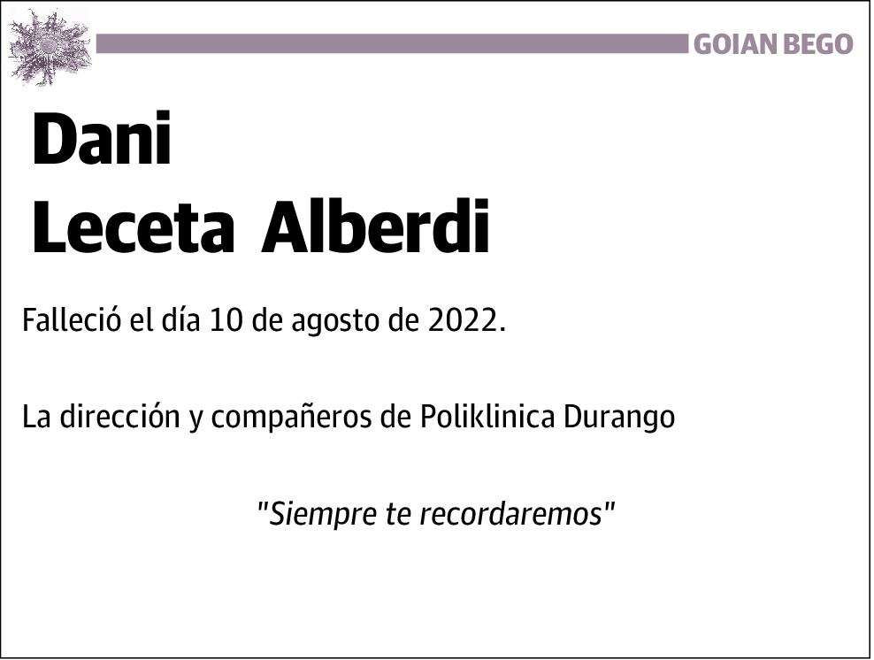 Dani Leceta  Alberdi