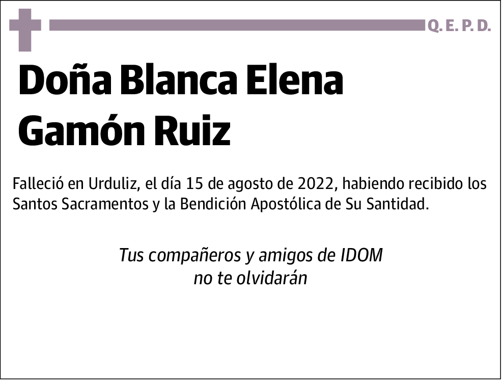Blanca Elena Gamón Ruiz