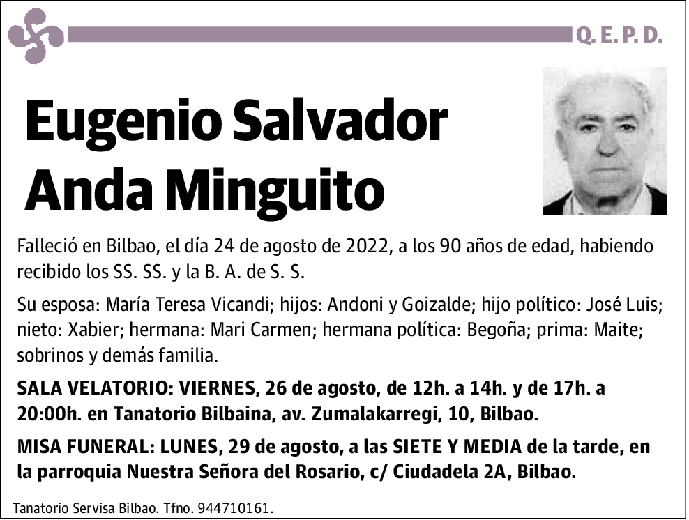 Eugenio Salvador Anda Minguito