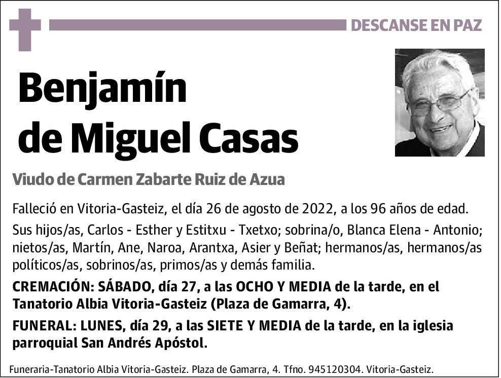 Benjamin de Miguel Casas