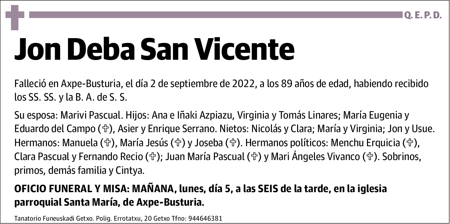Jon Deba San Vicente
